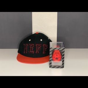 Neff Watch & Hat Bundle